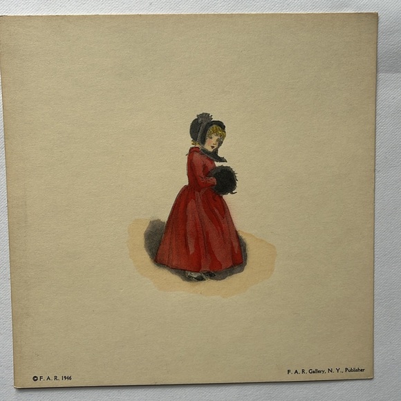 Kate Greenaway Vintage Print / Adorable Prints - Picture 3 of 4